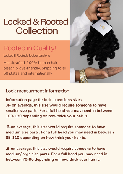 HUMAN HAIR DREADLOCK EXTENSION - BUNDLES